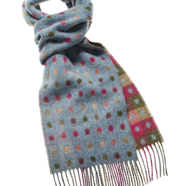 Bronte Moon - Spot Check Scarf Selection - Merino Lambswool - Made in UK - Image 4