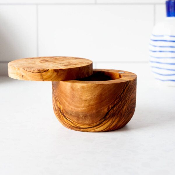 Vesper & Vine - Olive Wood Salt Cellar - Image 2