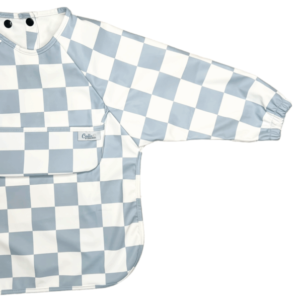 The Grayson Long Sleeve Bib - Checkered: Petal Pink - Image 4