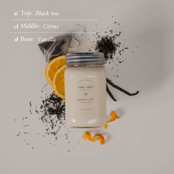 Antique Candle Co.® - Earl Grey - Soy Wax Mason Jar Candle - Image 6
