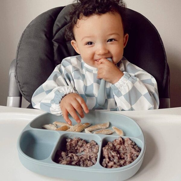 The Grayson Long Sleeve Bib - Checkered: Petal Pink - Image 10