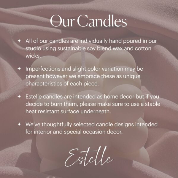 Ribbon Taper Candle: Cream - Image 6
