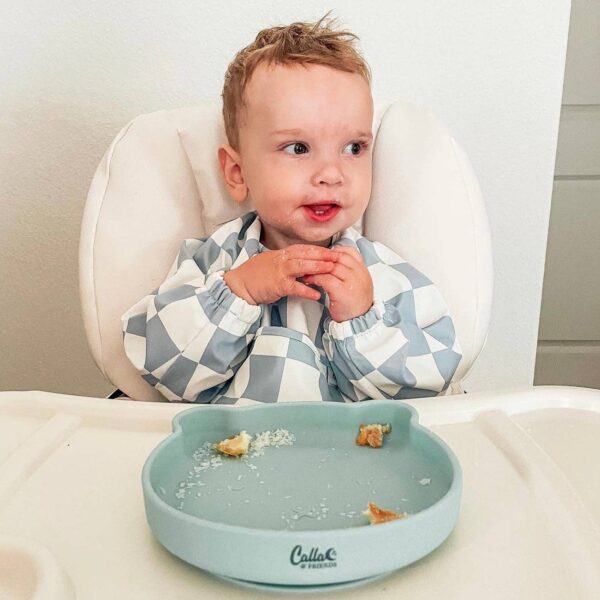The Grayson Long Sleeve Bib - Checkered: Petal Pink - Image 12