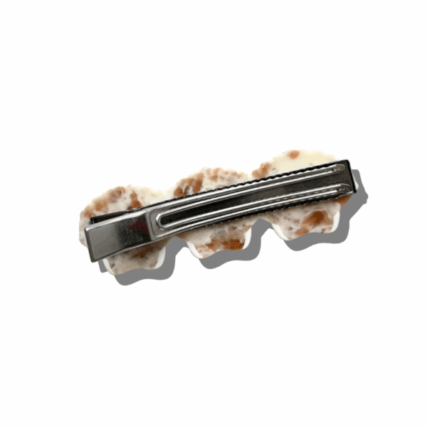 Hand-Painted Seashell Lay Down Hair Clip | Eco-Friendly - Image 3