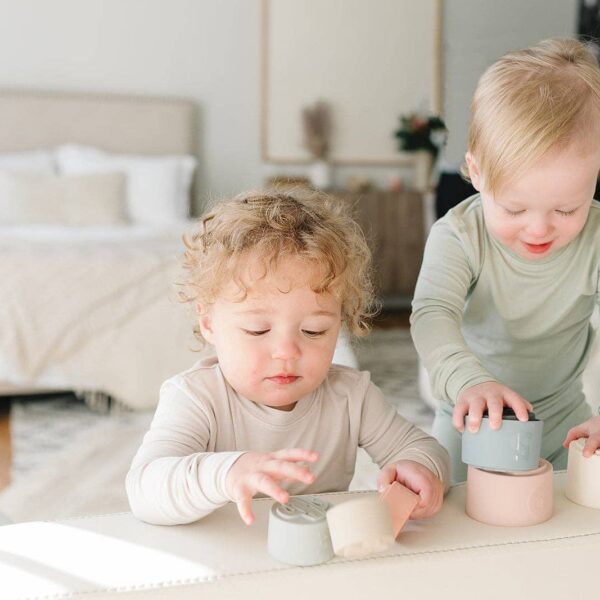 Classic Silicone Stacking Nesting Cups - Image 2