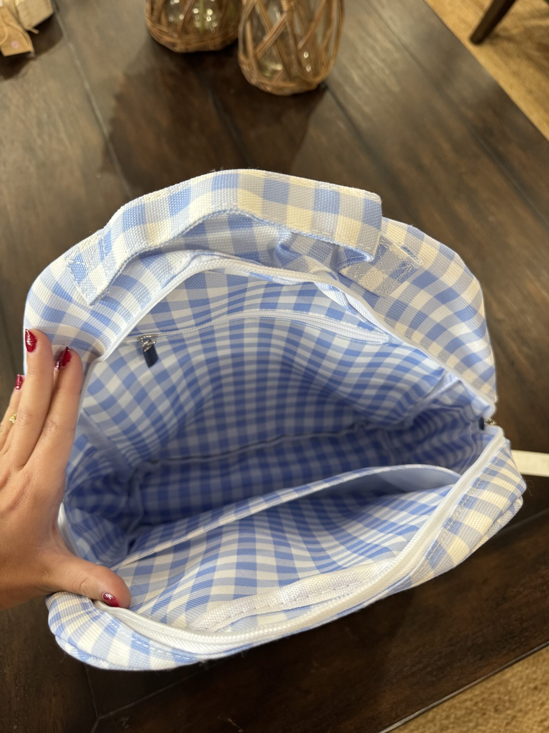 Backpack - Blue Gingham