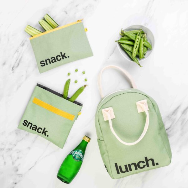 Zip Snack Bag 'Snack' Moss - Image 6