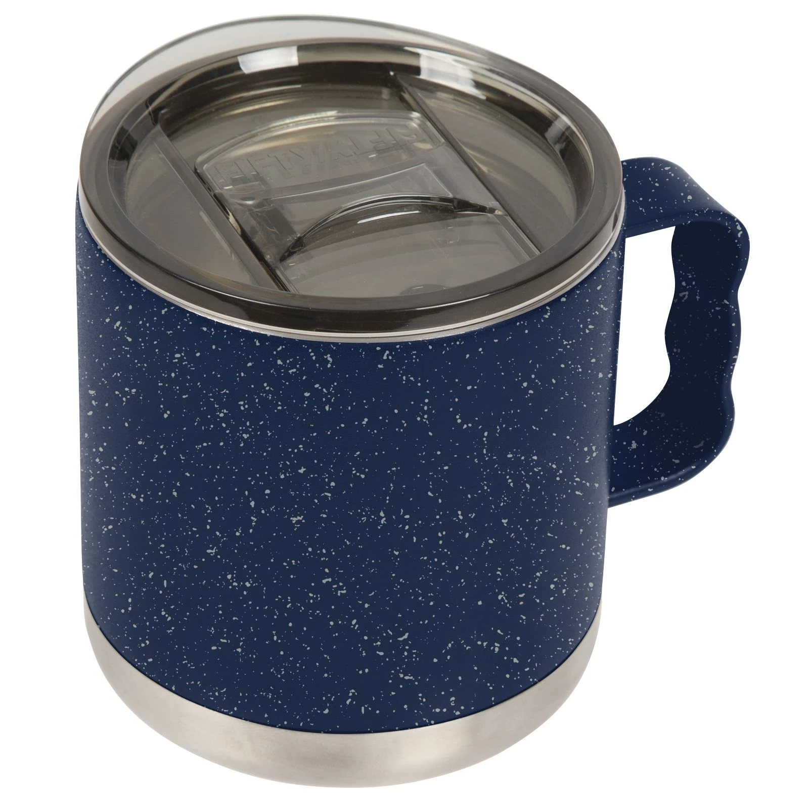 15 oz Double-Wall Vacuum Insulated Camp Mug with Slide Lid: Matte Black