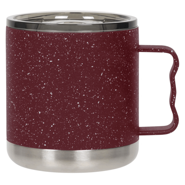 15 oz Double-Wall Vacuum Insulated Camp Mug with Slide Lid: Matte Black - Image 2