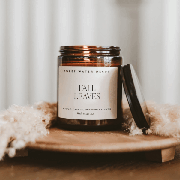 Sweet Water Decor - *NEW* Fall Leaves 9 oz Soy Candle - Fall Decor & Gifts