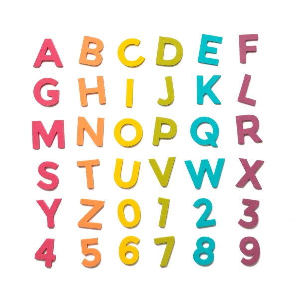2" 36pc Rainbow Pop Magnetic Letters - Image 2