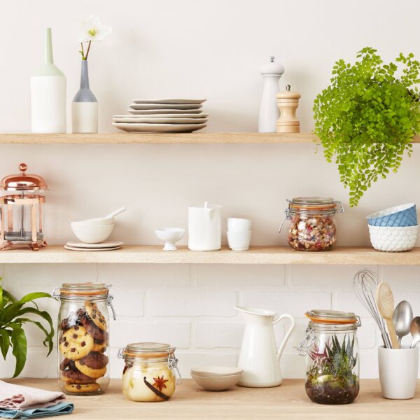 Le Parfait - 500ml Rounded French Glass Storage Jar WAirtight Rubber Sea - Image 3