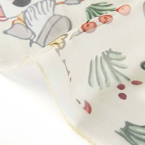 100% Pure Silk Scarf - Charles Voysey Alice In Wonderland