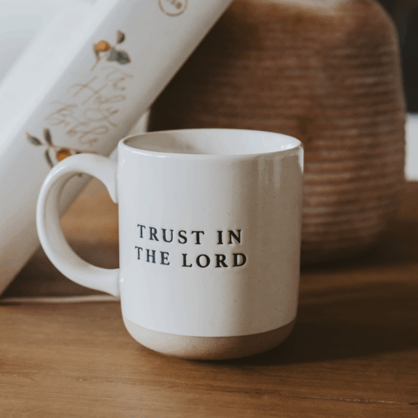 *NEW* Trust In The Lord Stoneware Coffee Mug - Home Decor - Image 3