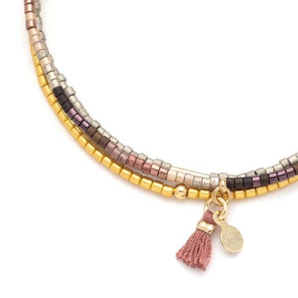 Chromacolor Miyuki Bracelet Trio - Bronze Multi/Gold - Image 3