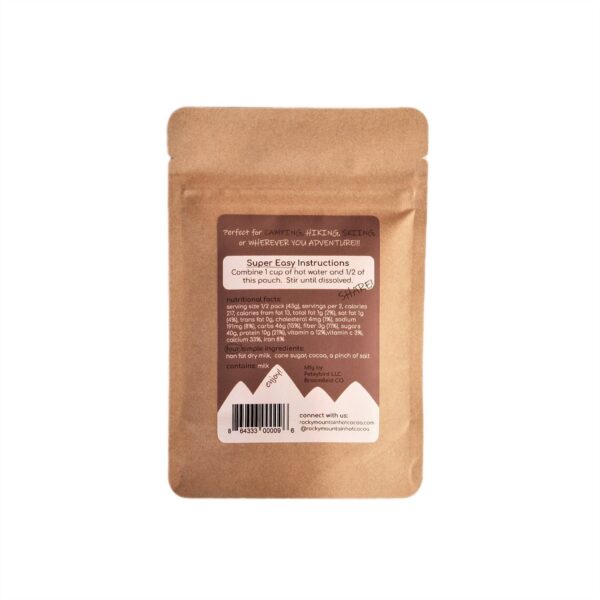 Hot Cocoa Mix - 2 Serving Pouch - Image 2