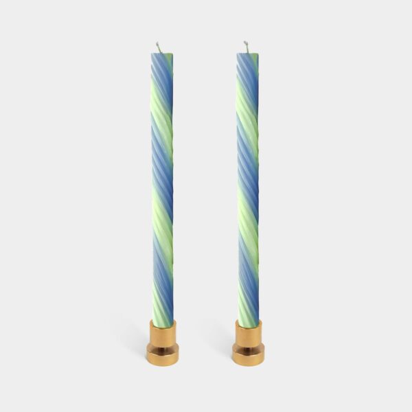 54 Celsius - Rope Candles - Lav. & Green (2 Pack) - 11" Vibrant Tapers