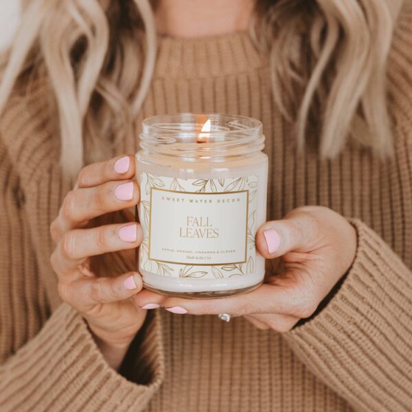 *NEW* Fall Leaves 9 oz Soy Candle - Image 3