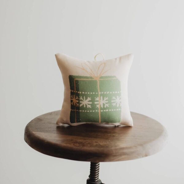 Nordic Mini White with Green Leaves  | 8x8 Set of 6 Pillows, Cover & Insert - Image 7