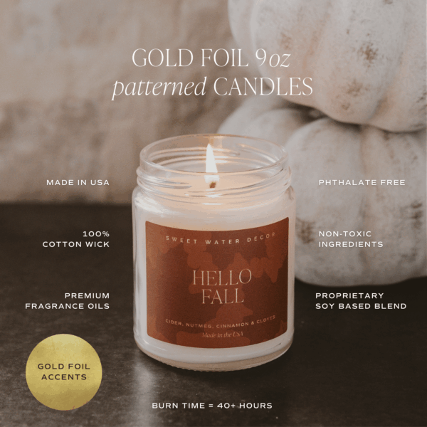 *NEW* Fall Leaves 9 oz Soy Candle - Image 4