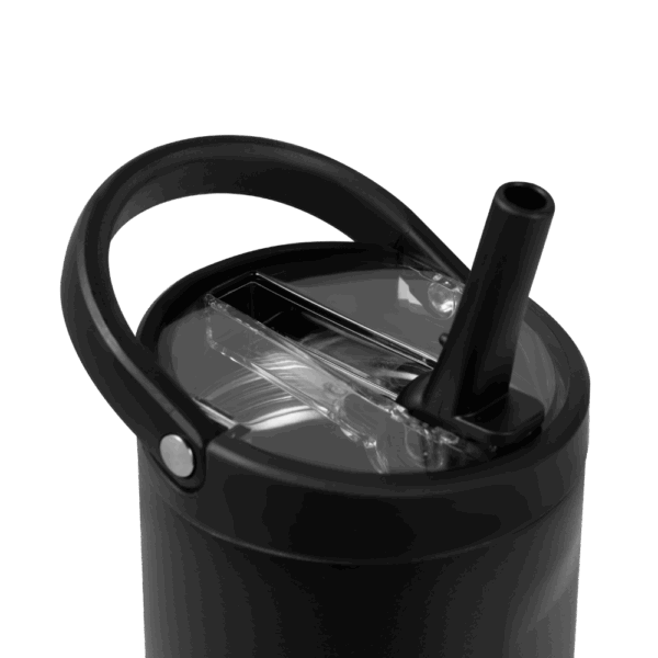 Black 40 oz Sport Water Bottle