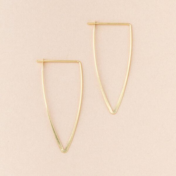 Refined Earring Collection - Galaxy Triangle/Gold Vermeil - Image 2