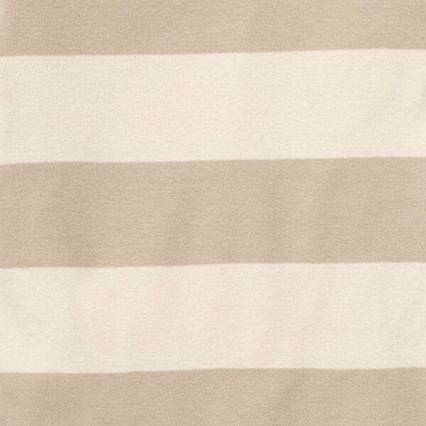 Rugby Stripe Mommy & Me Matching Sleep & Play: Oat, 3-6 Months