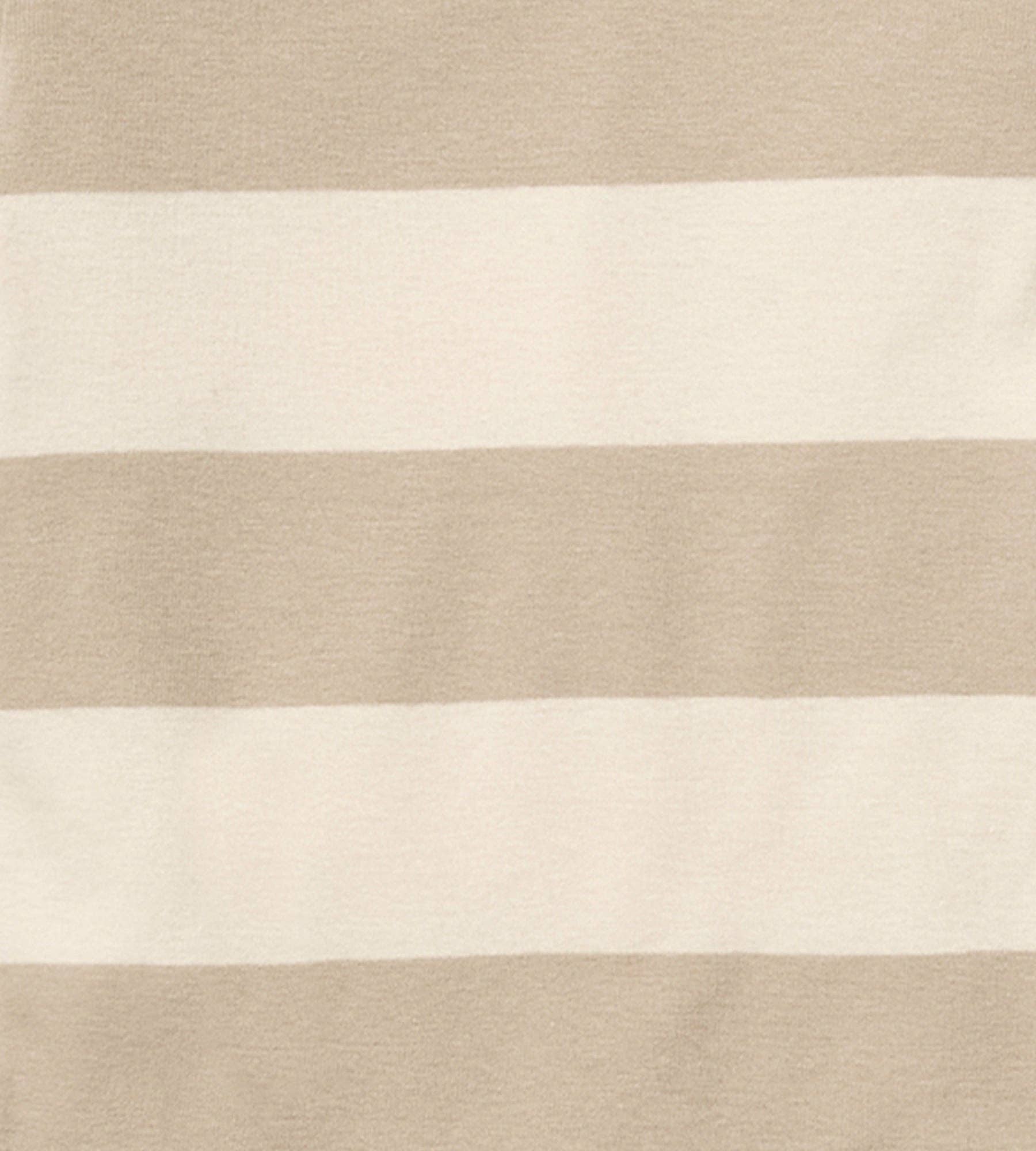 Rugby Stripe Mommy & Me Matching Sleep & Play: Oat, 3-6 Months