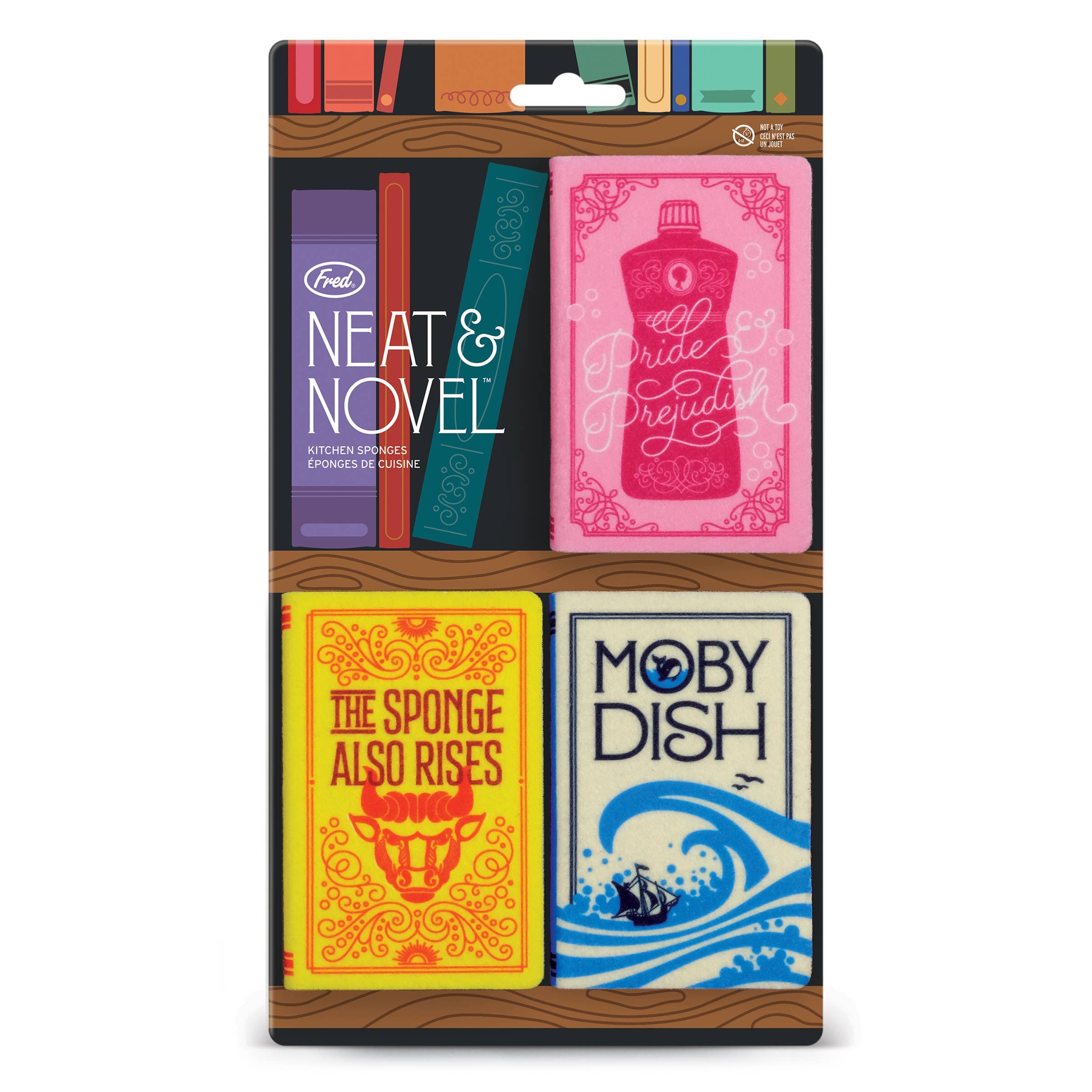 Sponges - Neat and Novel - Book Parody Sponges - Set of 3