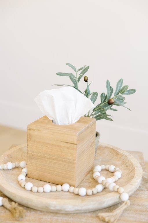 5x6x5 Wood Tissue Box