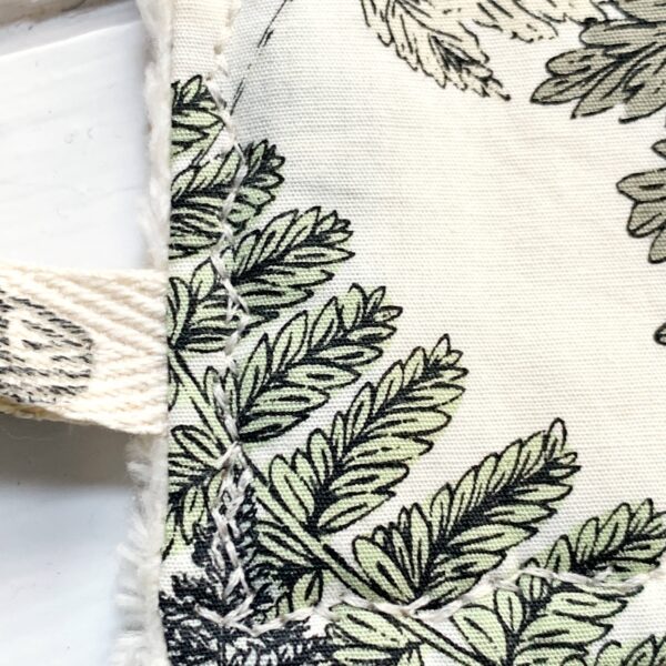 The Bird & Elephant - Fern Burp Cloth, Printed Cotton - Image 3