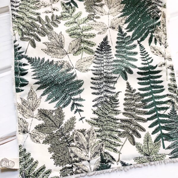 The Bird & Elephant - Fern Burp Cloth, Printed Cotton - Image 4