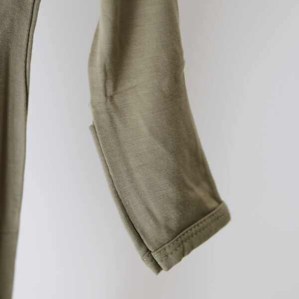 Dried Thyme Bamboo Knotted Gown: 0-3 Months - Image 2