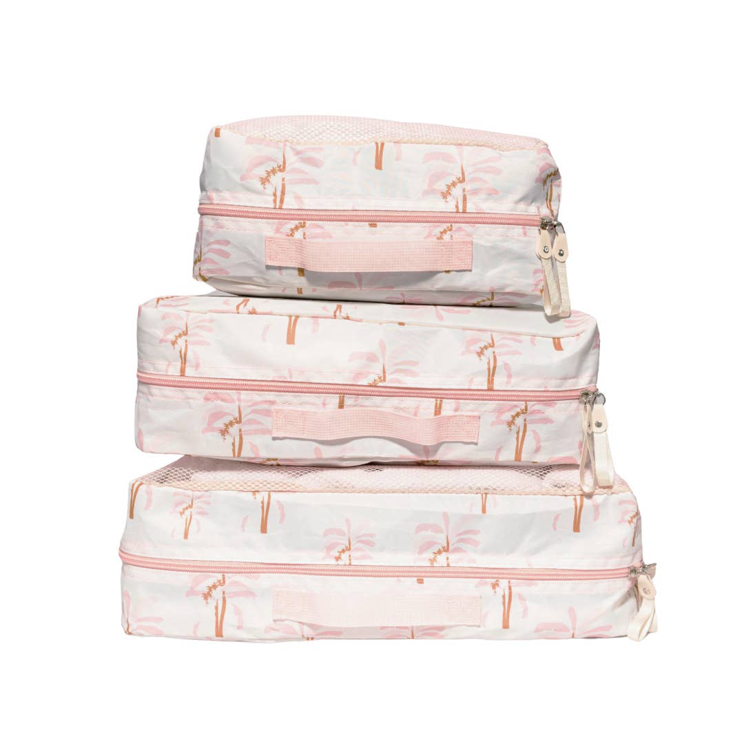 3 Piece Packing Cube Set: Cheetah Spot