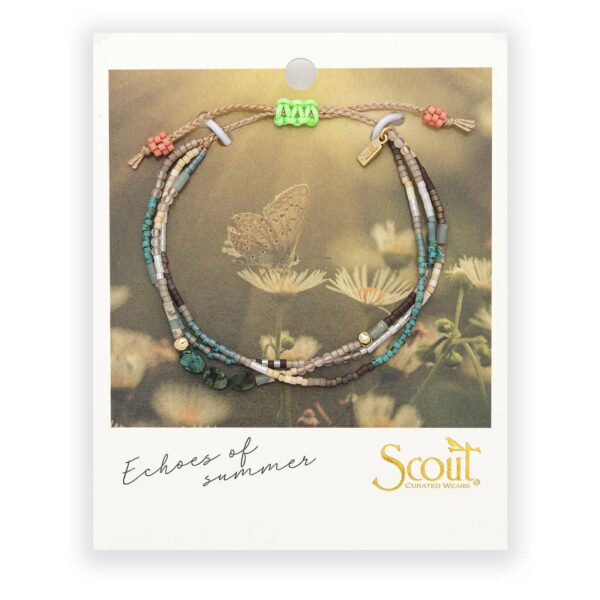 Mixed Media Bracelet - Transformation/African Turquoise/Gold - Image 2