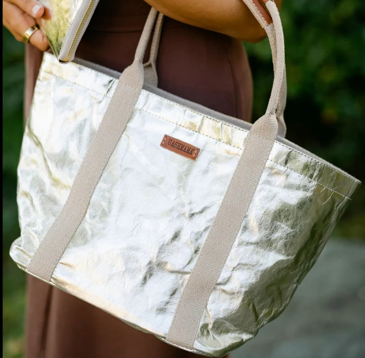 GIULIA CARRYALL TOTE BAG XSmall / Silver