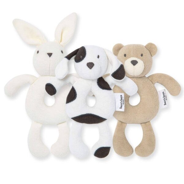 Bear Plush Baby Rattle: Bear, One Size - Image 2