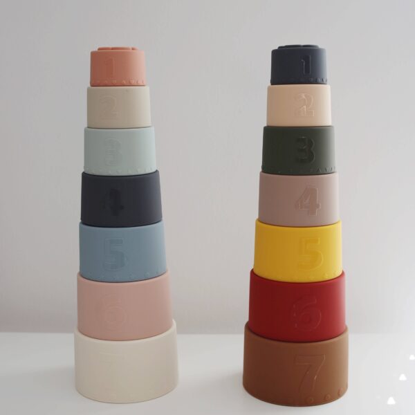 Classic Silicone Stacking Nesting Cups - Image 5