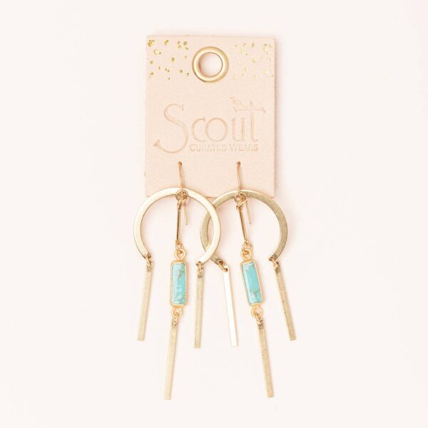 Dream Stone Earring - Labradorite/Gold - Image 2