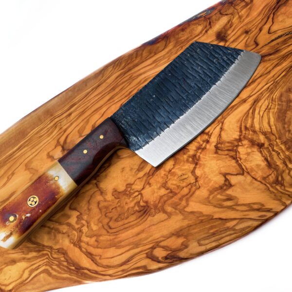 Handmade Carbon Steel Cleaver for Kitchen & Outdoor use by Titan International Knives TC-038 - Image 2