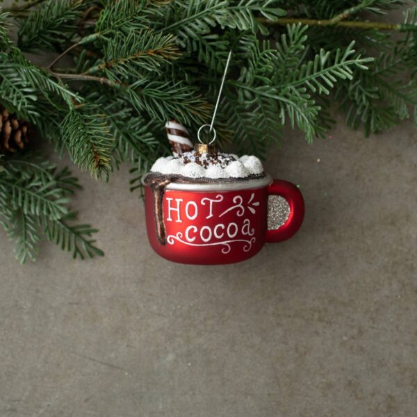 3.5" RED HOT COCOA MUG ORNAMENT - Image 3