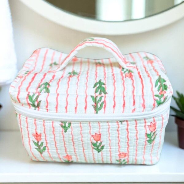 Savannah Floral Print Makeup Bag