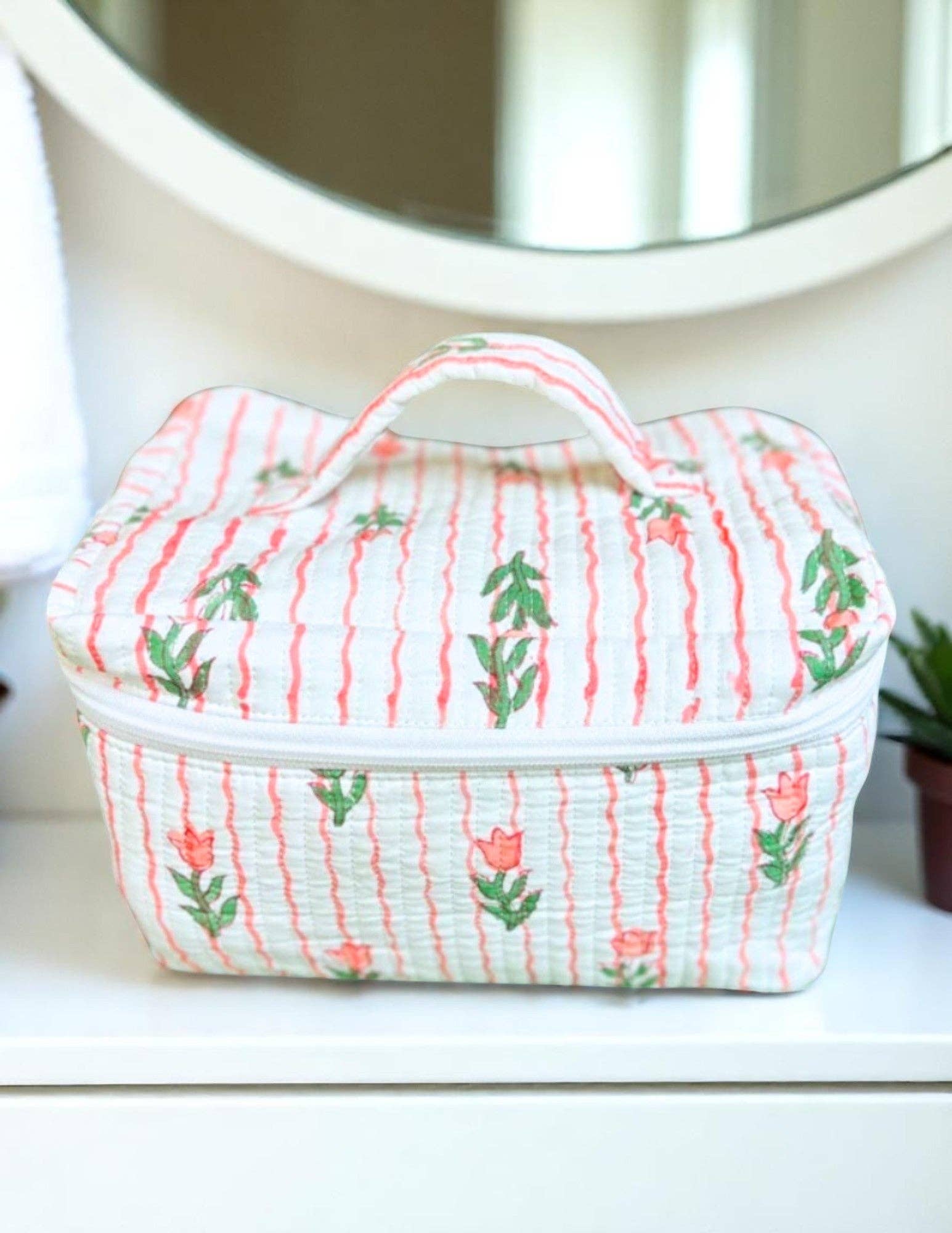 Savannah Floral Print Makeup Bag