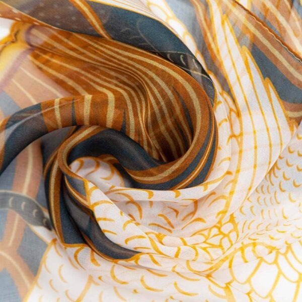 100% Pure Silk Scarf - Walter Crane The Swan