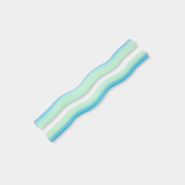 54 Celsius - Wiggle Candles - Mint (2 Pack) - 11" Vibrant Taper Candles - Image 4