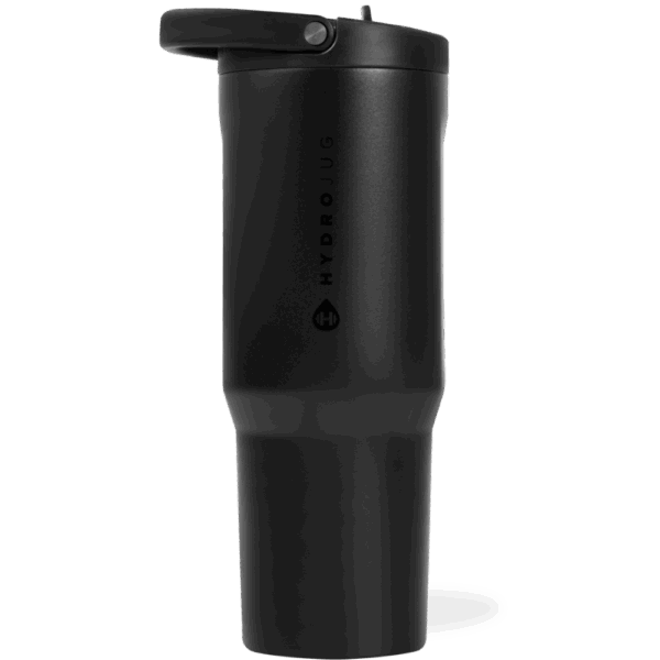 Black 40 oz Sport Water Bottle - Image 2