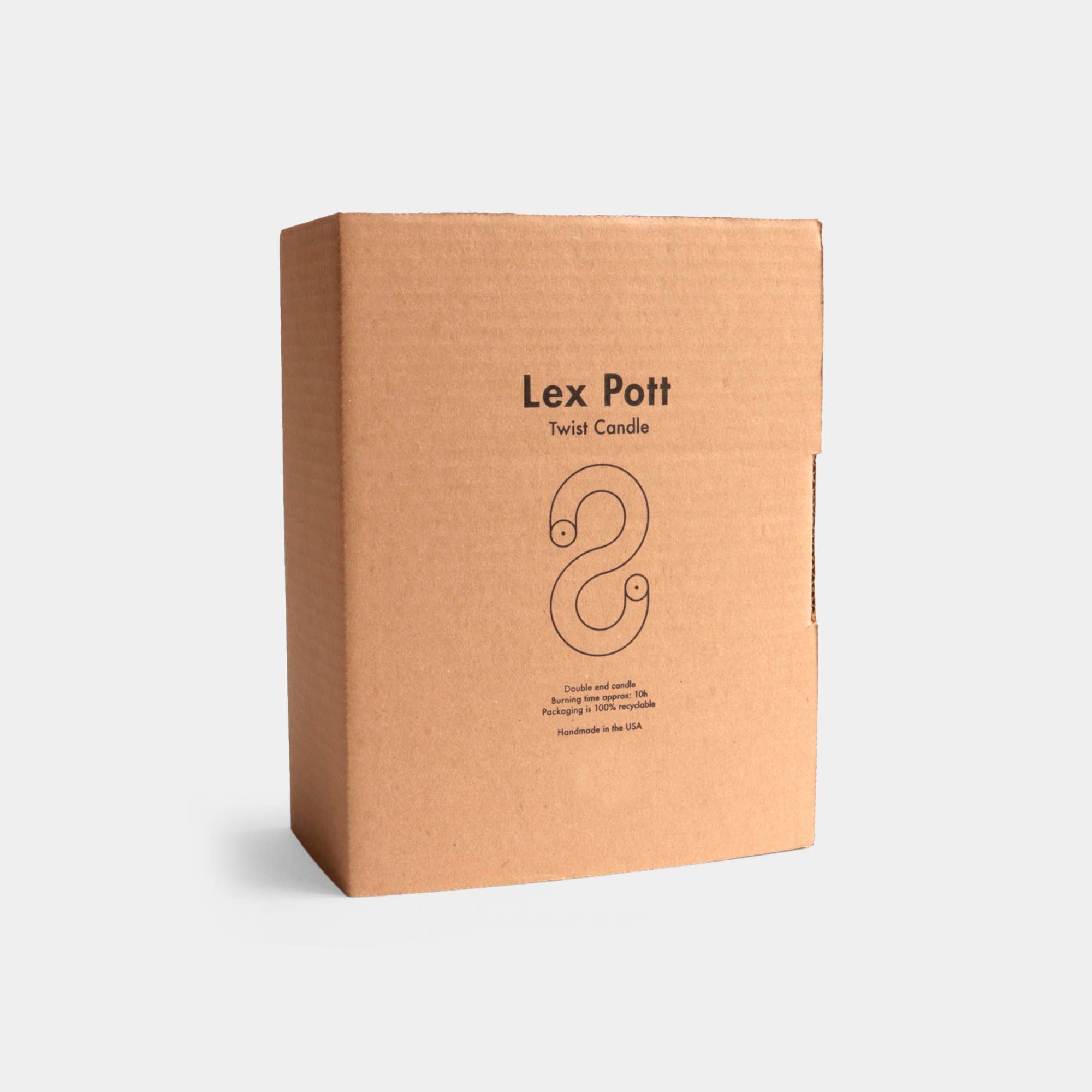 54 Celsius - Twist Candle Sticks by Lex Pott, 9.5" Tall, Yellow