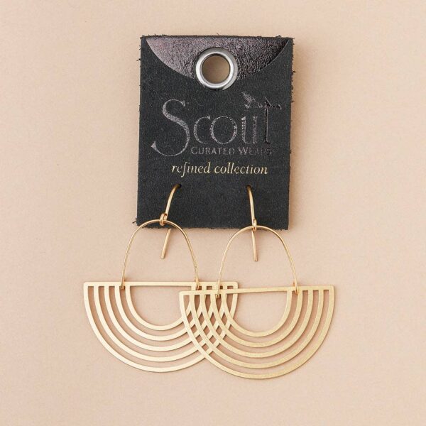 Refined Earring Collection - Solar Rays/Gold Vermeil - Image 2