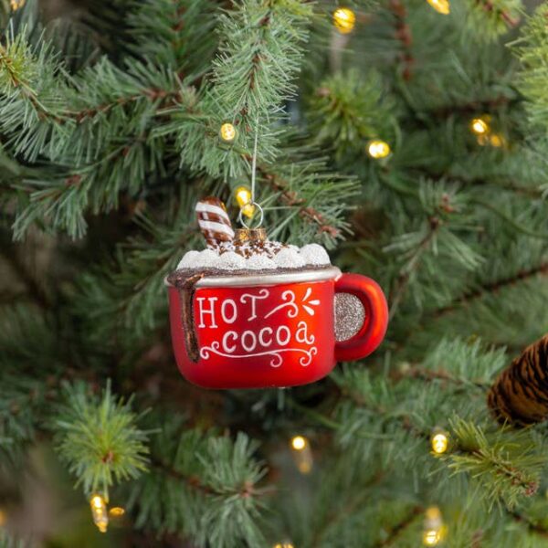 3.5" RED HOT COCOA MUG ORNAMENT - Image 2