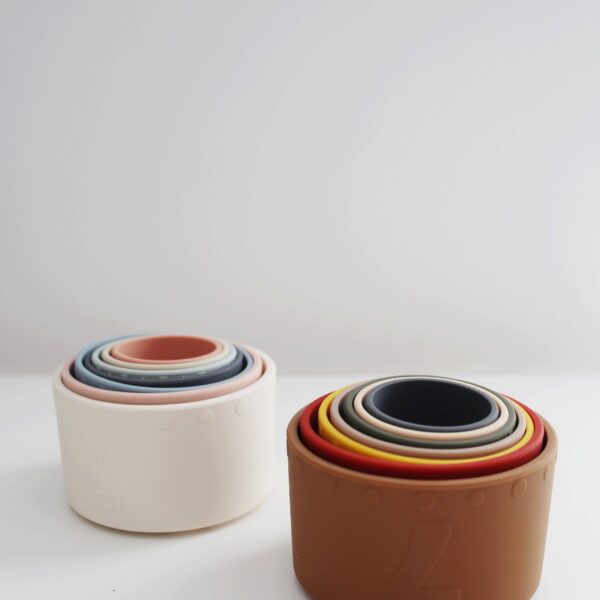 Classic Silicone Stacking Nesting Cups - Image 9